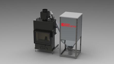 Pellets Container - 300kg - 77x77x150cm