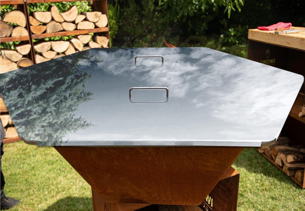 Couvercle de protection en inox pour IWONA Grill 100